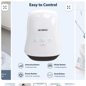 CINCOM White Massager with Heat Function